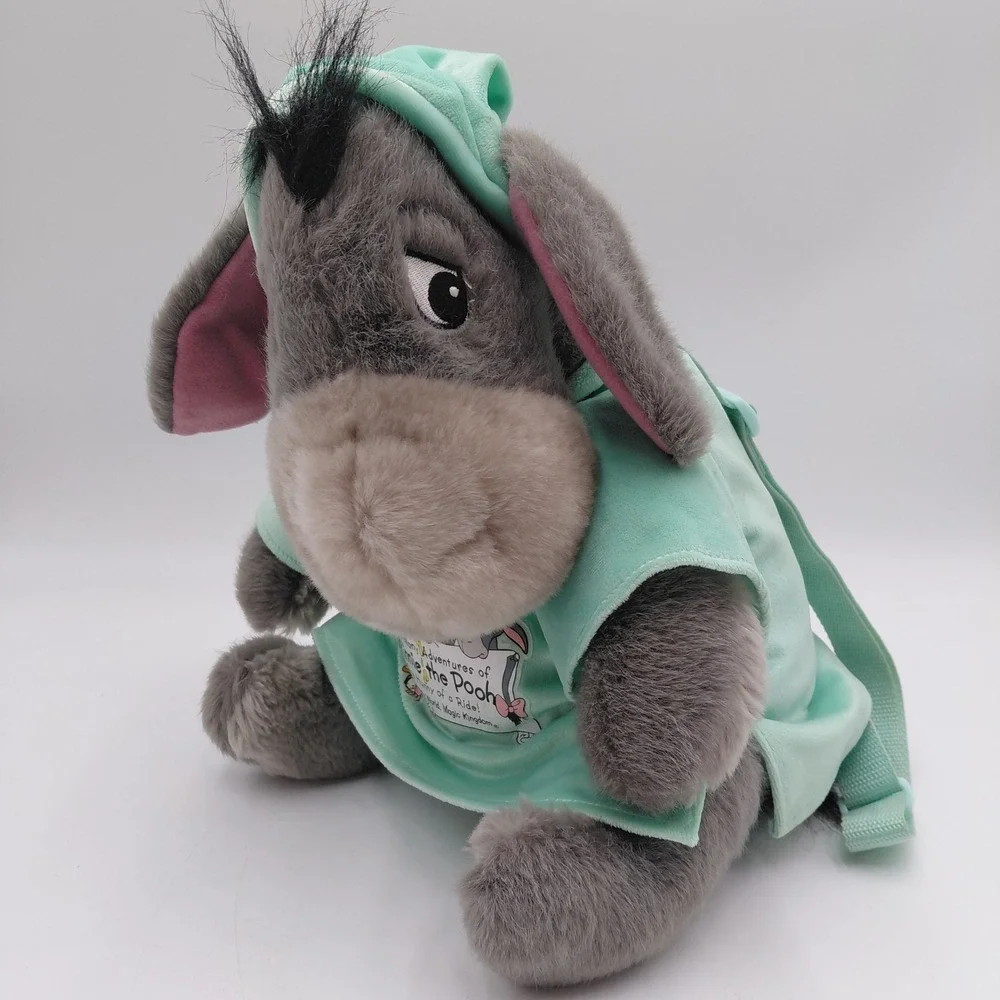 Disney Winnie the Pooh Eeyore Large Plush Backpack Official Theme park Disneyana